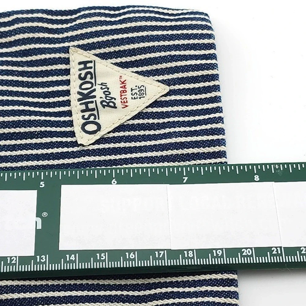 OshKosh B'gosh Vestbak Zippered Pouch Bag Railroad‎ Stripe